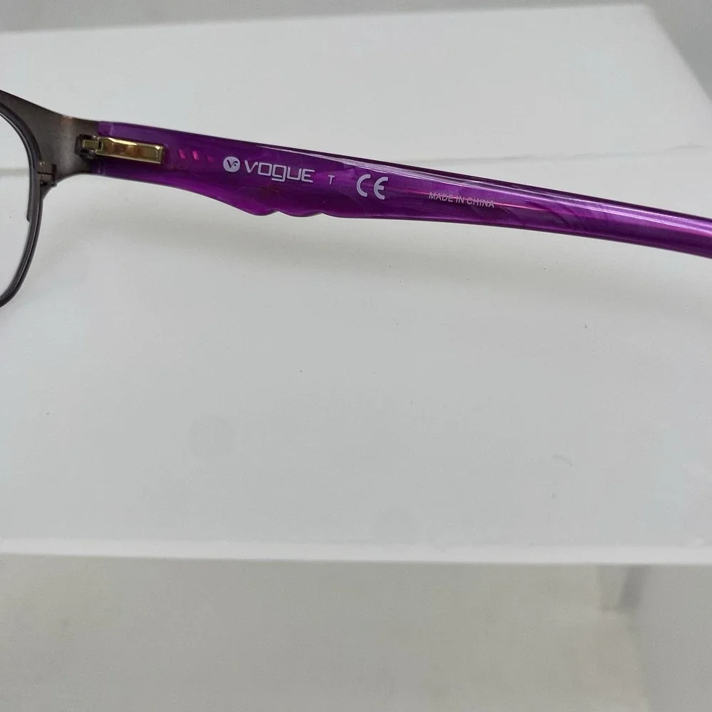 Vogue Eyeglasses FRAMES ONLY VO3918 Cat Eye 52-17-135 Black Purple 246
